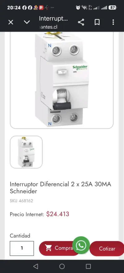 Interruptor diferencial Schneider Electric Acti 9 25A - miniatura 6