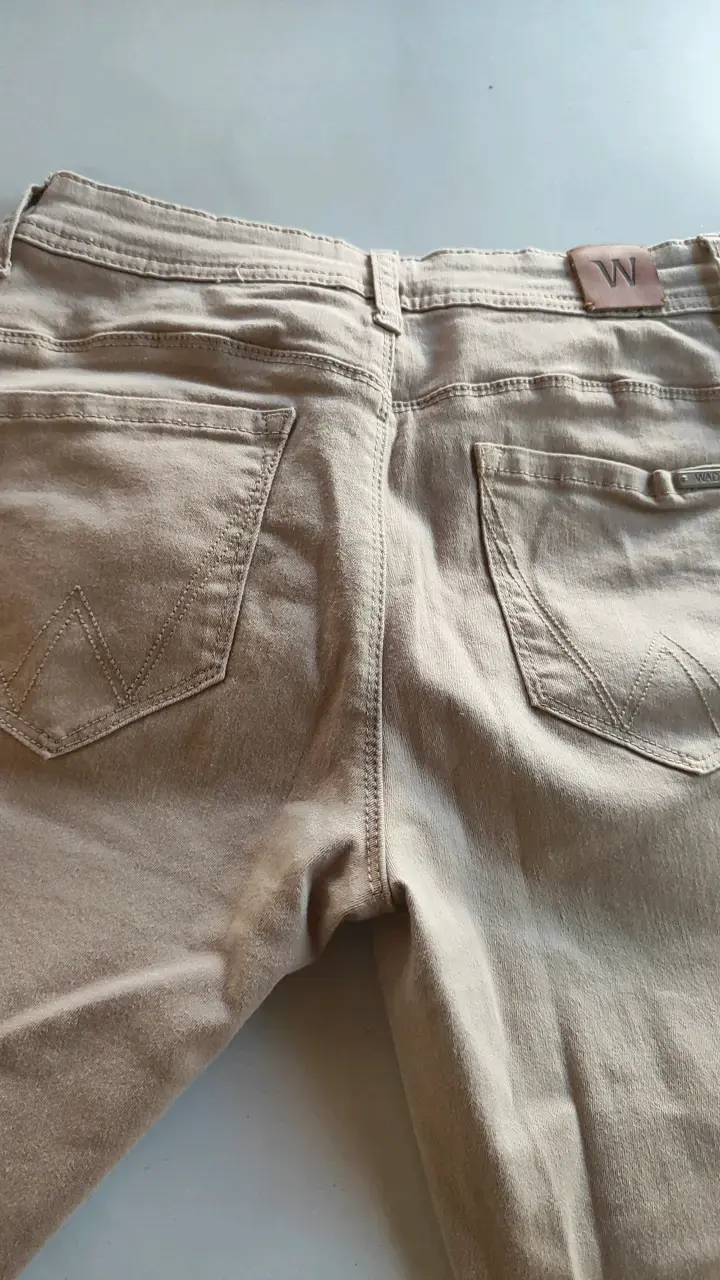 Pantalones beige de mezclilla Waldos - 3