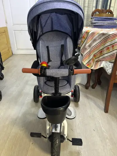Triciclo para niños con toldo Lubabycaj - miniatura 2