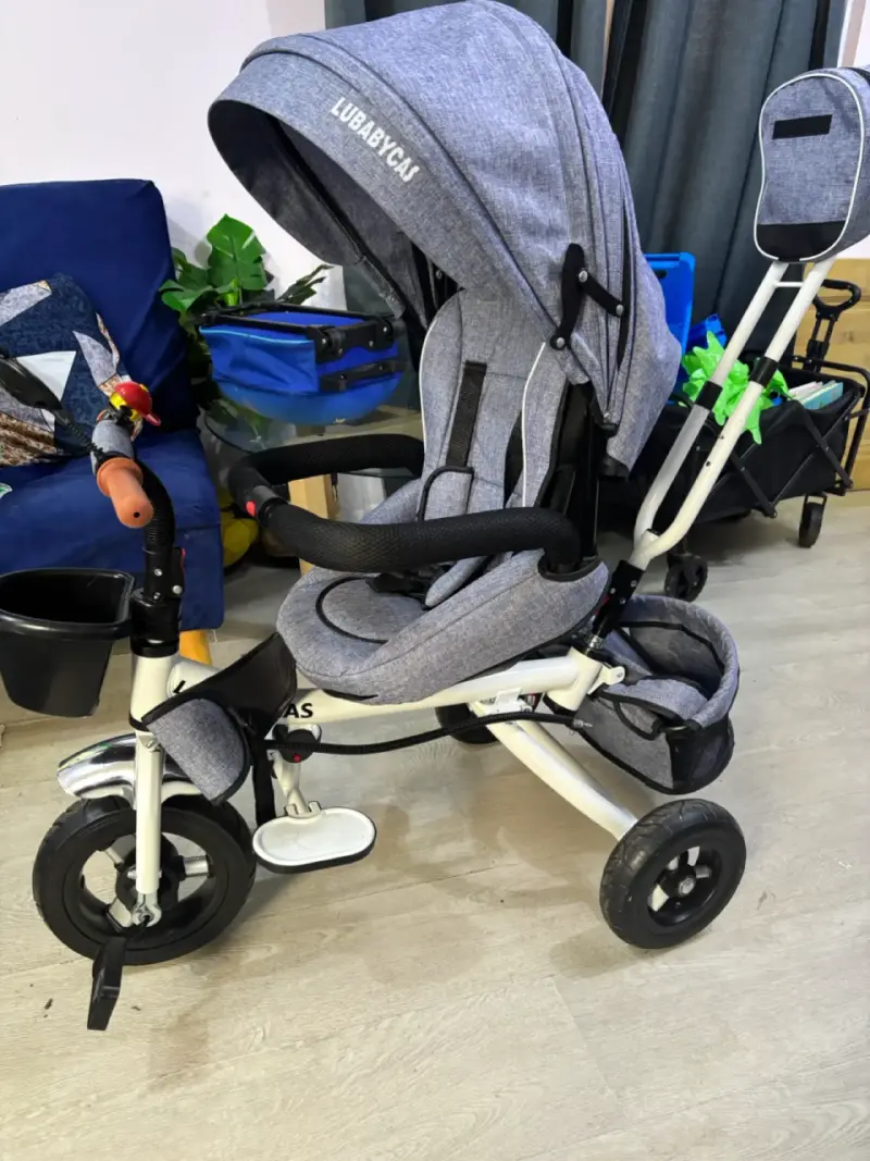 Triciclo para niños con toldo Lubabycaj - 4