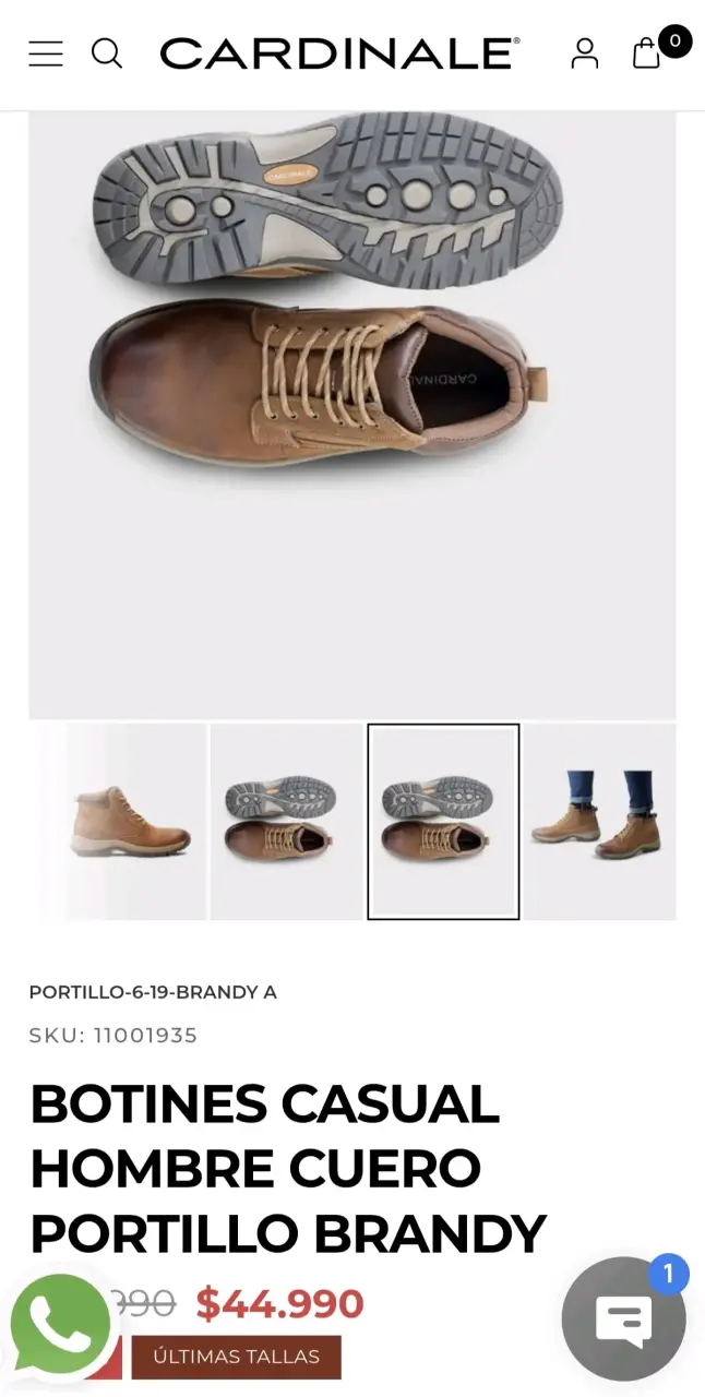 Botines de cuero para hombre Cardinale Portillo Brandy - 2
