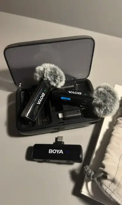 Micrófono inalámbrico Boya con accesorios - miniatura 2