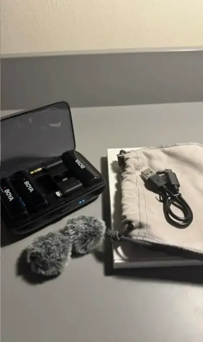 Micrófono inalámbrico Boya con accesorios - miniatura 3