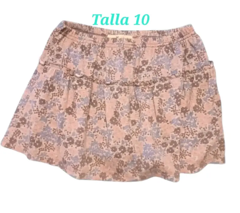 Falda short para niña talla 10