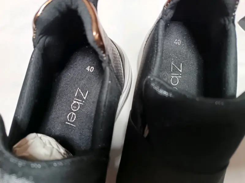 Zapatillas negras casuales Zibel talla 40 - 6