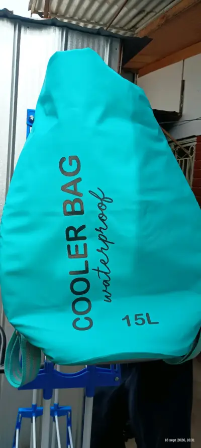 Bolso cooler impermeable 15L azul - miniatura 1