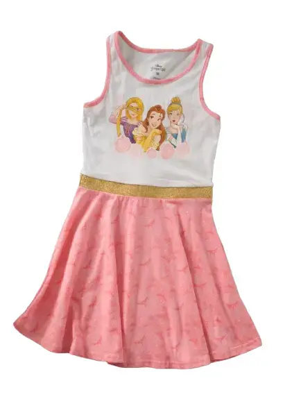 Vestido de niña Disney Princesas rosa talla 10 - 1