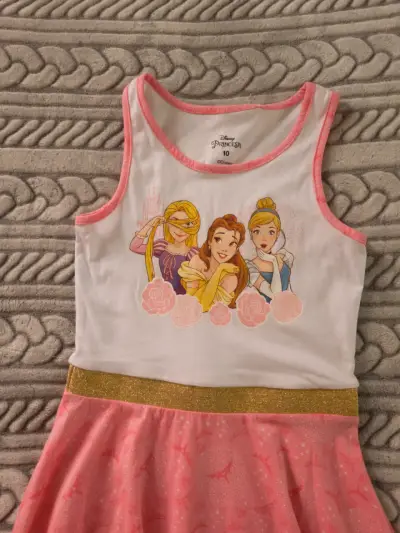 Vestido de niña Disney Princesas rosa talla 10 - miniatura 2