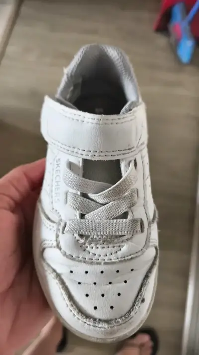 Zapatillas blancas para niños Skechers - miniatura 1
