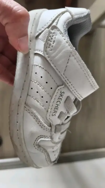 Zapatillas blancas para niños Skechers - miniatura 3