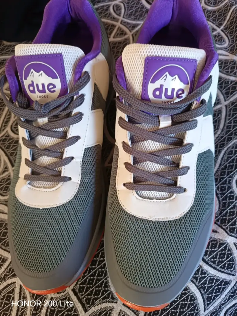 Zapatillas deportivas Due Shoes gris y morado - 1