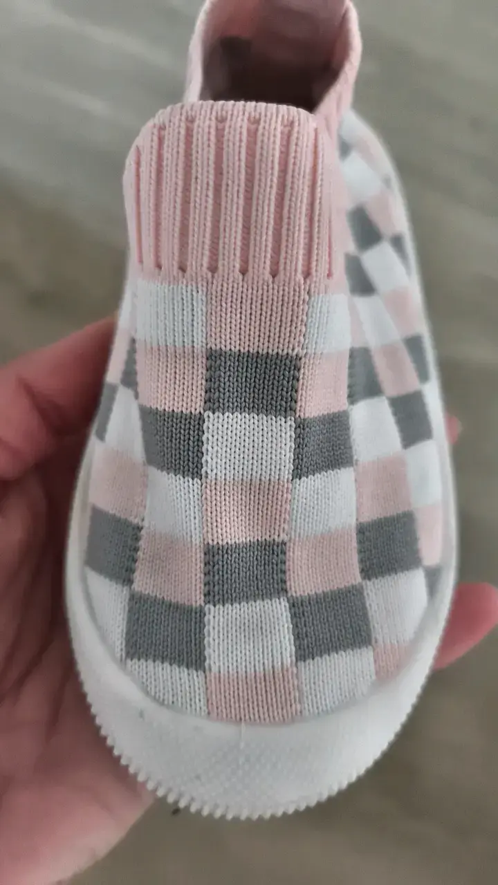 Zapatillas para bebé con diseño a cuadros - 5