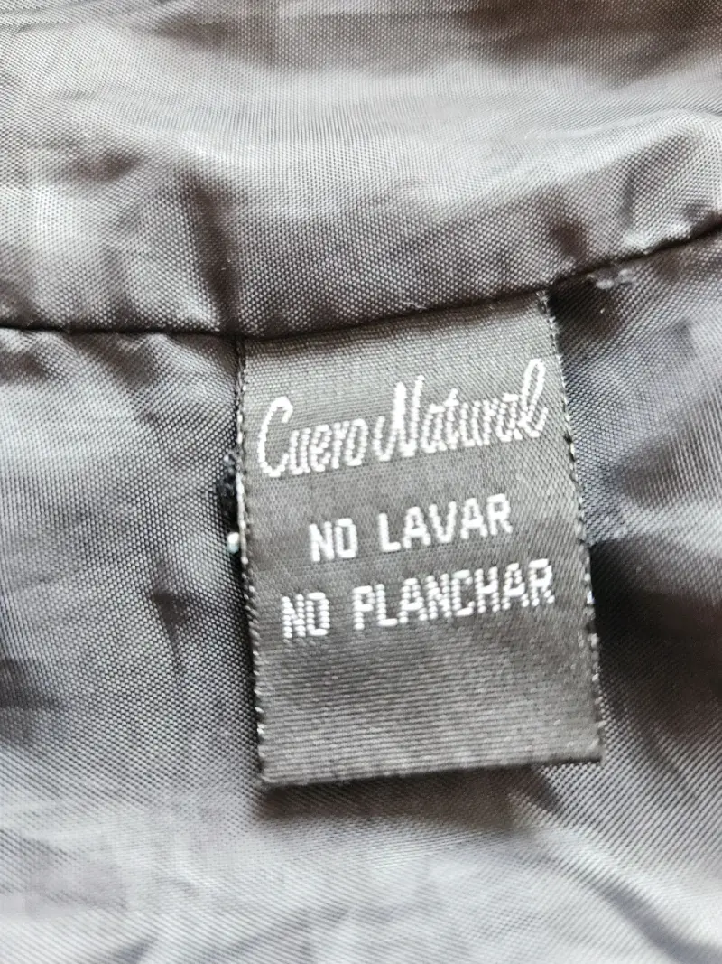 Abrigo de cuero negro para mujer - 6