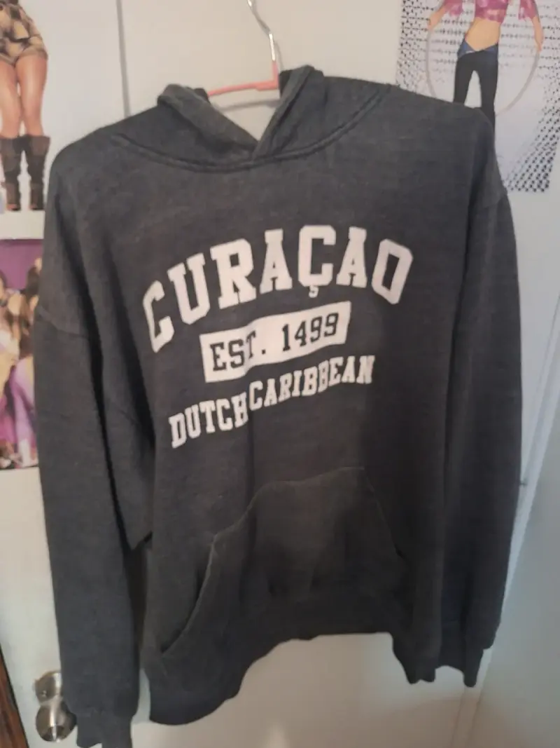 Polerón gris con capucha Curaçao Old Dock - 1