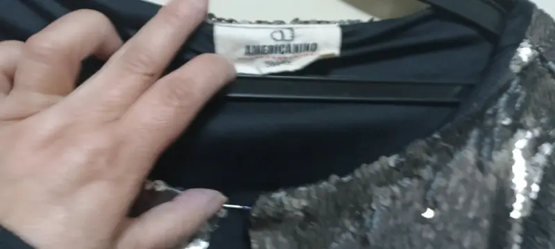 Chaqueta de lentejuelas plateada Americano - 2