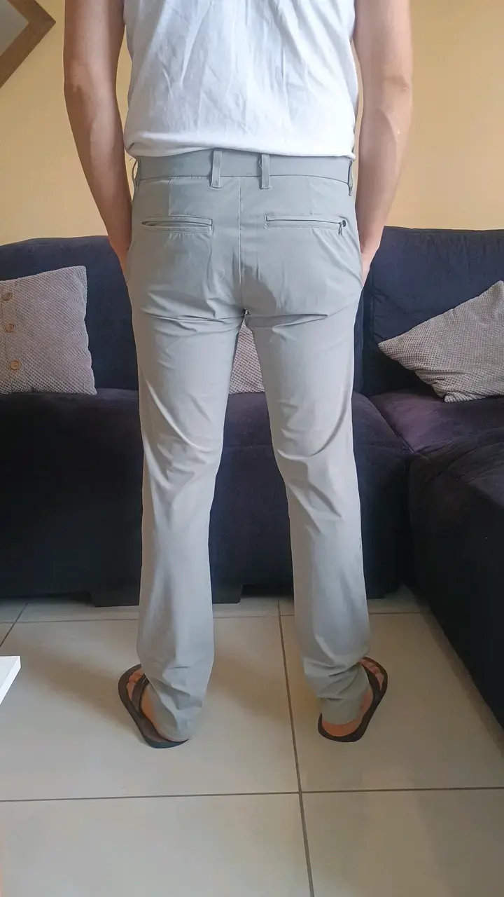 Pantalones grises de hombre casuales - 2