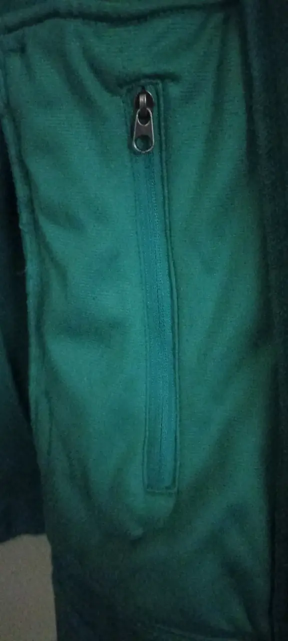 Chaqueta verde con capucha para mujer talla M - 3