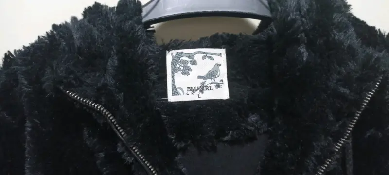 Chaqueta de Peluche Negra para Mujer - 3