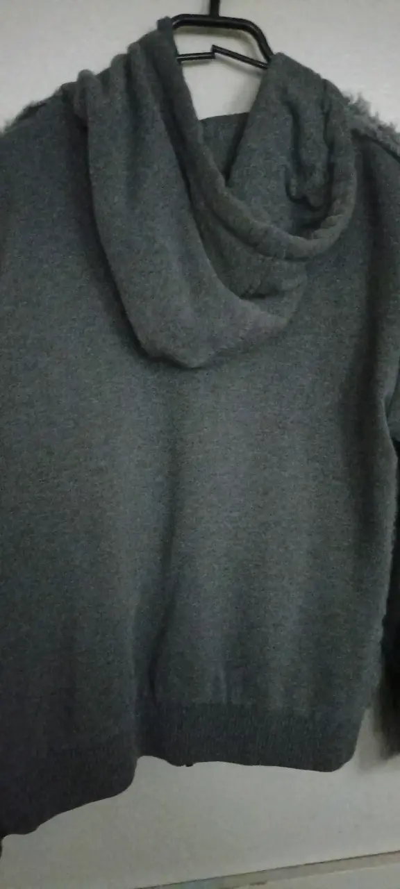 Chaqueta de felpa gris con capucha Rollygo - 2
