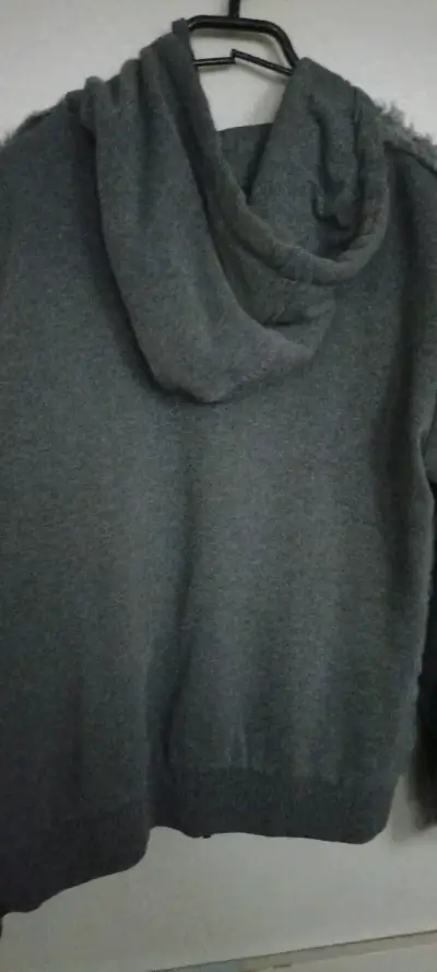 Chaqueta de felpa gris con capucha Rollygo - miniatura 2