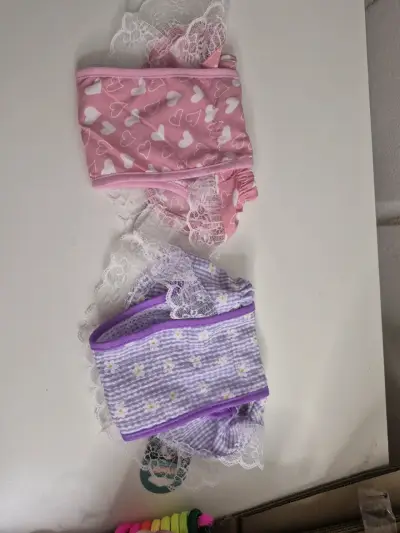 Calzón para celo con elasticado con encaje y lazo - miniatura 6