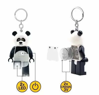 Llavero LED LEGO Panda con Luz - miniatura 2