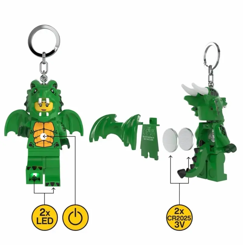Llavero led LEGO Dragóna - 3
