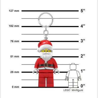 Llavero LED LEGO Santa Claus con luz - miniatura 2