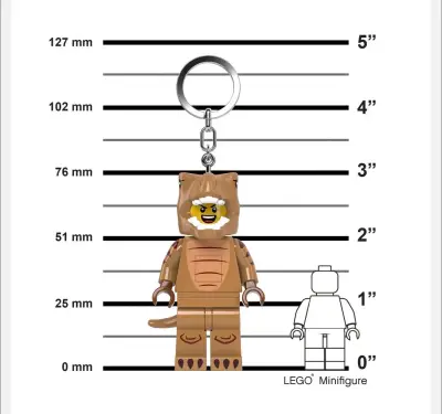 Llavero LEGO tiranosaurio con luz LED - miniatura 3