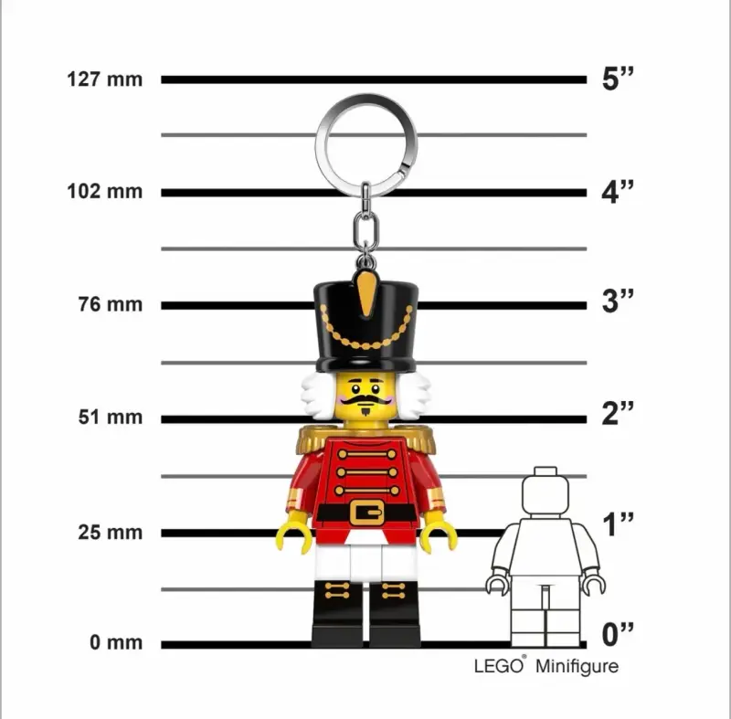 Llavero Luz LED LEGO Minifigura cascanueces - 2