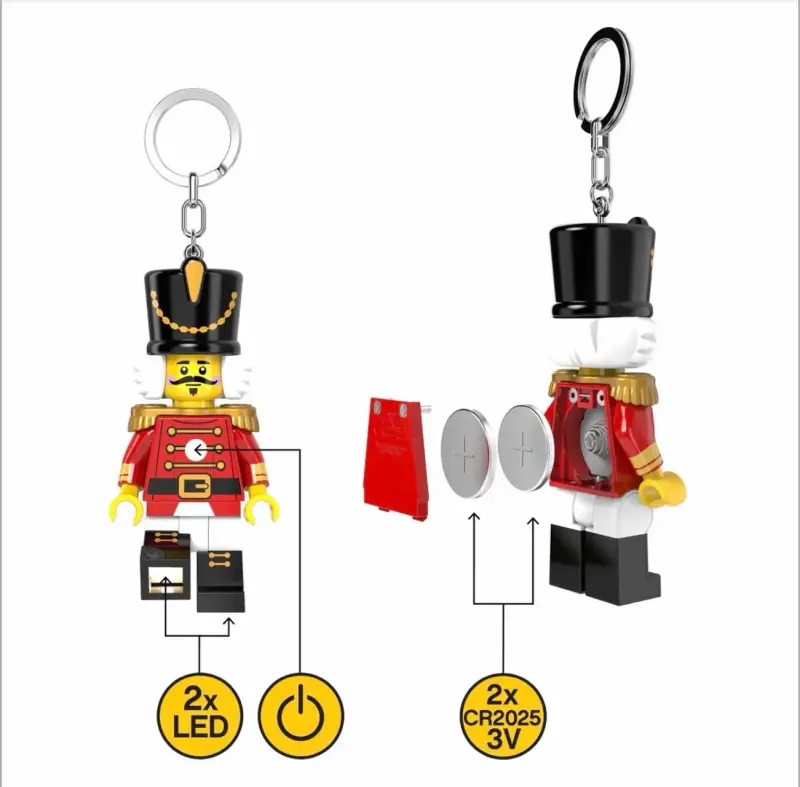 Llavero Luz LED LEGO Minifigura cascanueces - 3