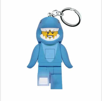 Llavero led  LEGO Minifigura Tiburón Azul - miniatura 1