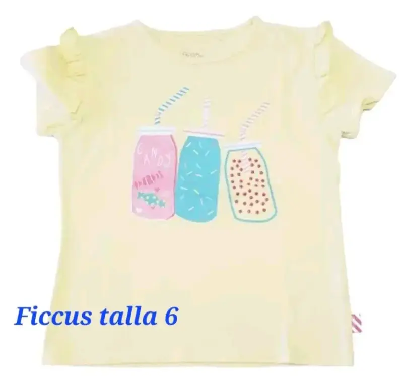 Polera infantil Ficcus con diseño talla 6