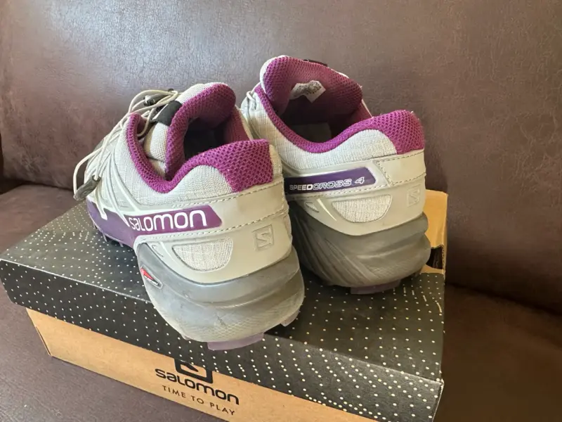 Zapatillas de trail running Salomon Speedcross 4 gris y morado - 4