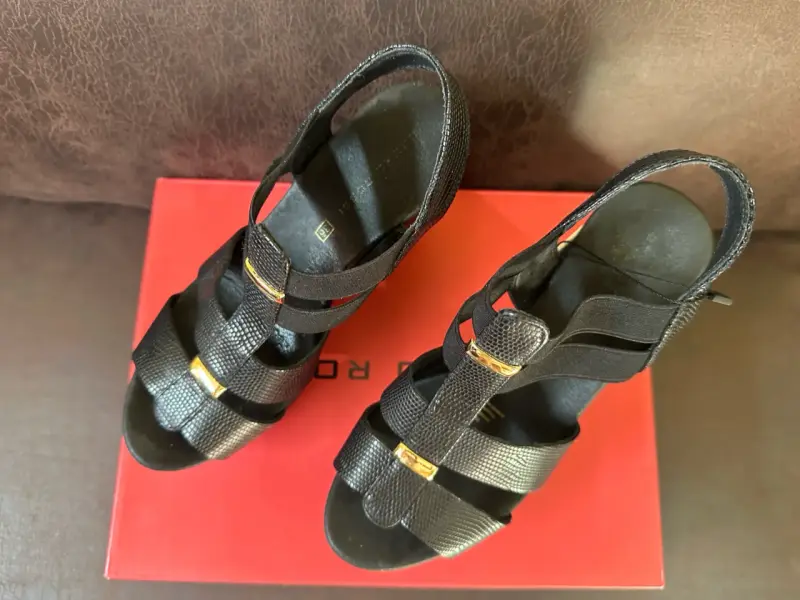 Sandalias de plataforma negras Bruno Rossi - 5