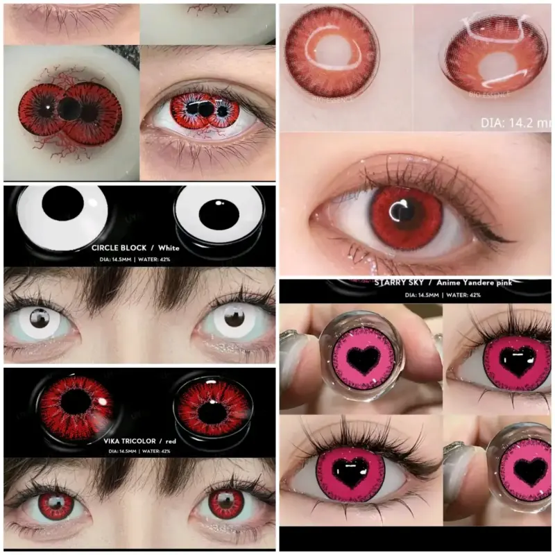 Lentes de contacto de colores para cosplay