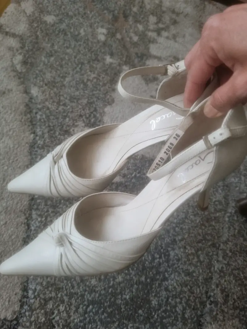 Zapatos de Tacón Blanco Elegantes para Mujer - 3