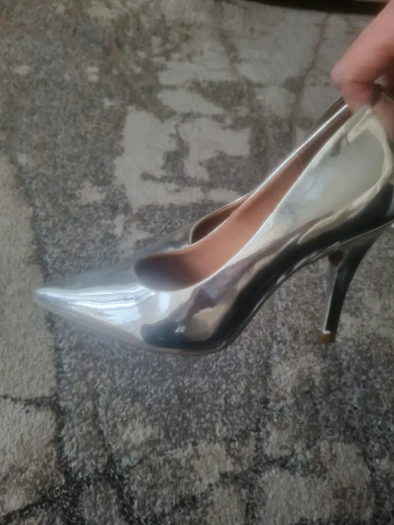 Zapatos de Tacón Plateados Vizzano - 3