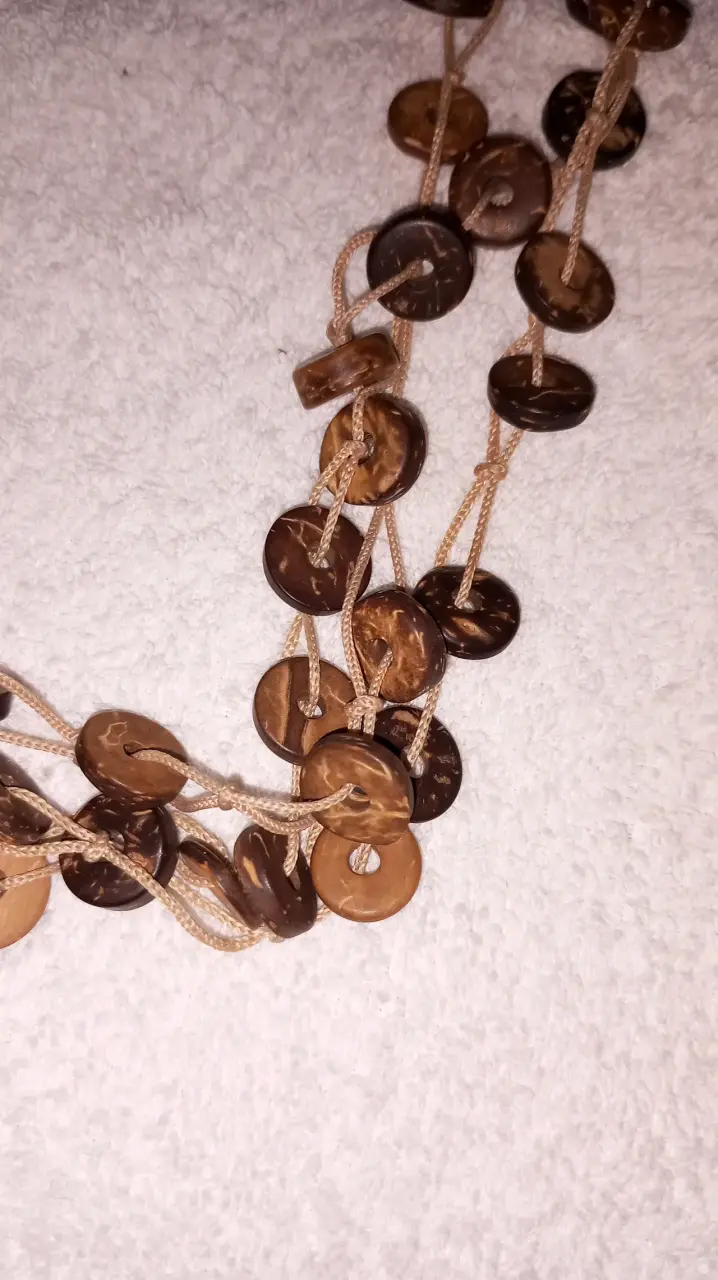 Par de Collares artesanales de madera - 3