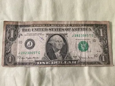 Billete Antiguo 1 Dólar Serie 1977 A - miniatura 2
