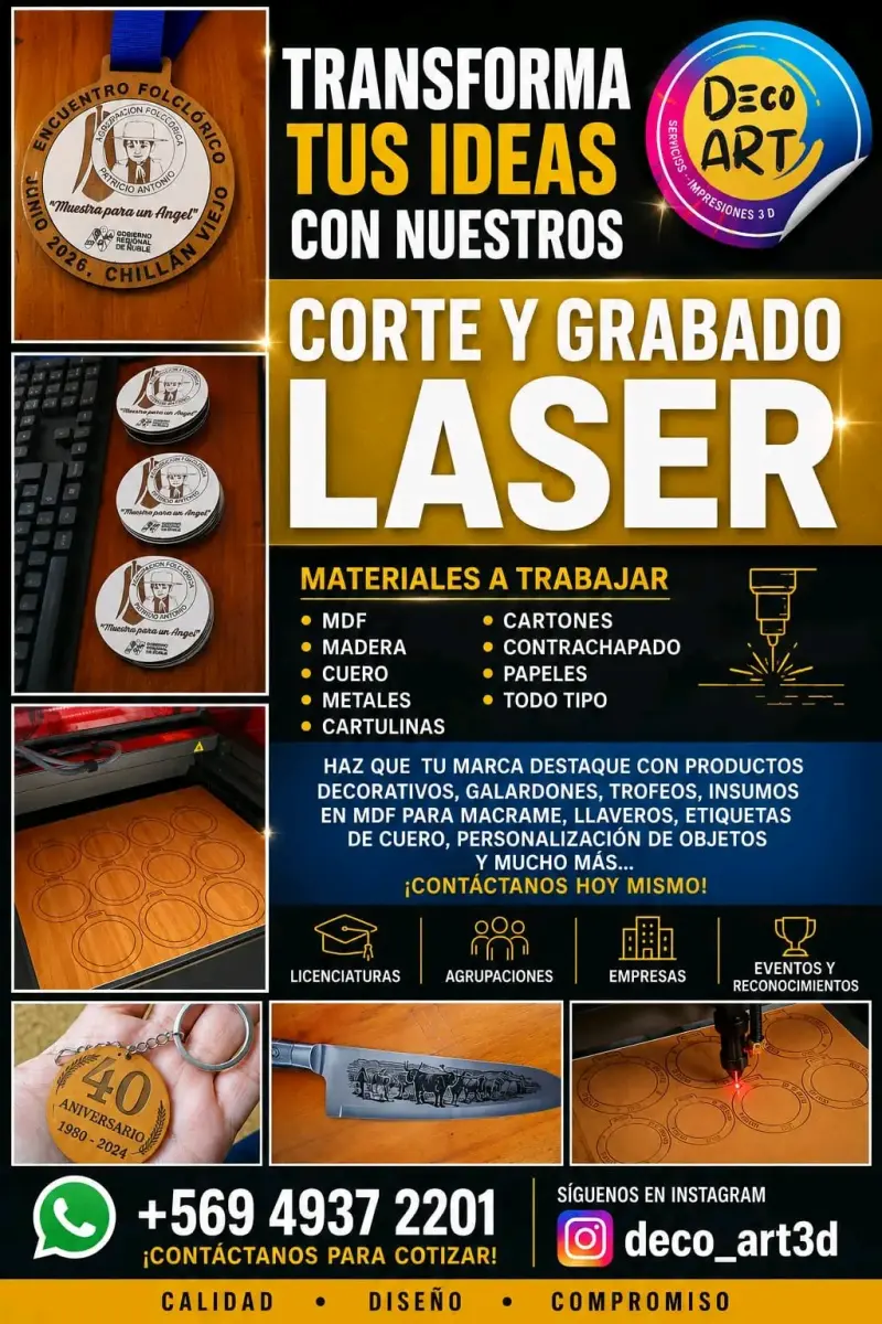 Servicios de Corte y Grabado Láser Personalizados