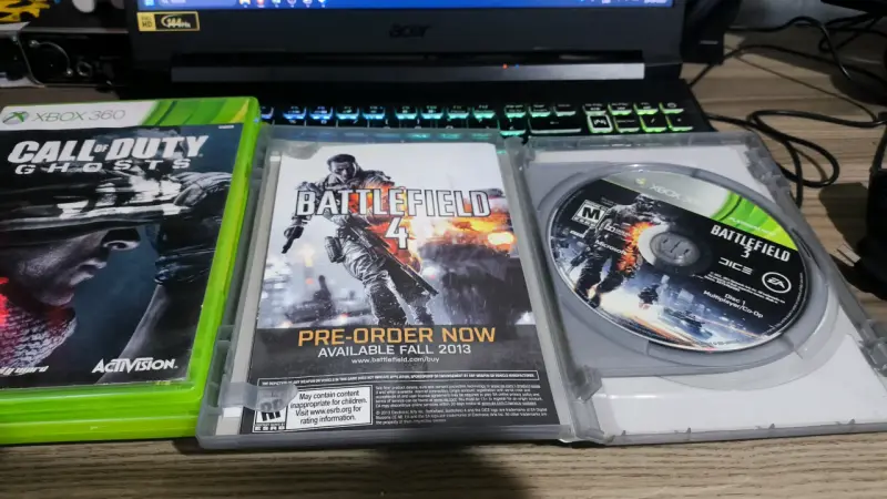 Pack de Juegos Xbox 360 Call of Duty y Battlefield - 4