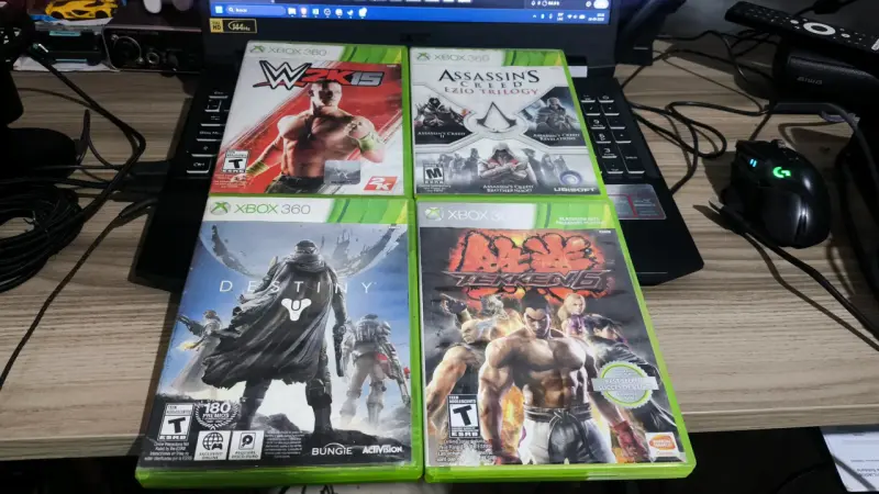 Lote de 4 juegos Xbox 360