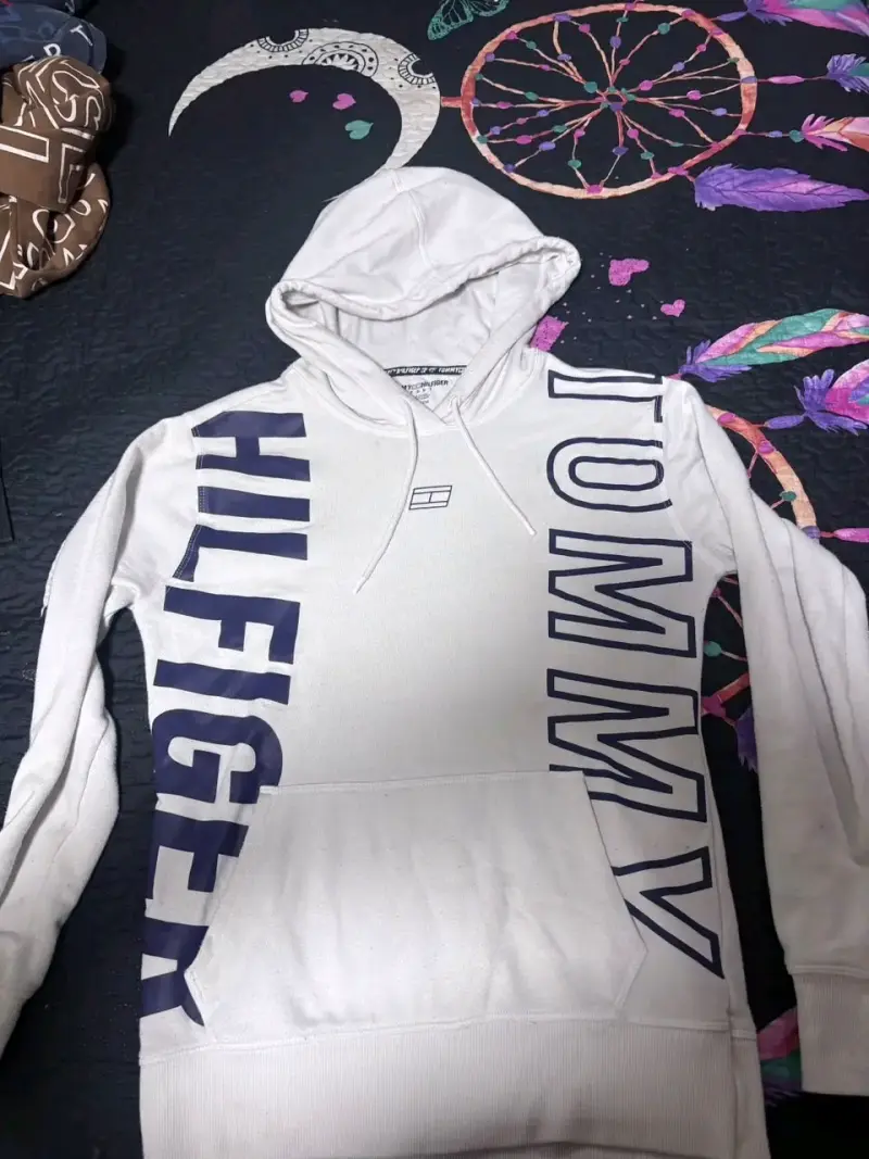 Polerón con capucha Tommy Hilfiger blanco - 1