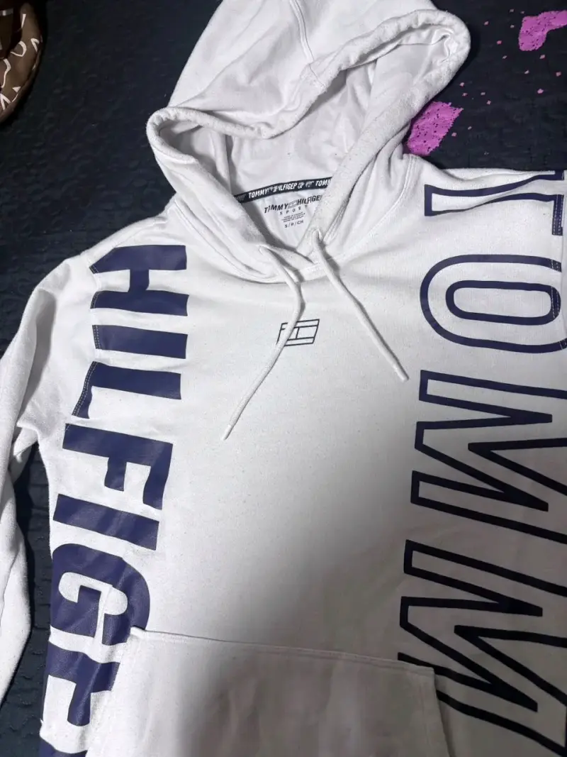 Polerón con capucha Tommy Hilfiger blanco - 2