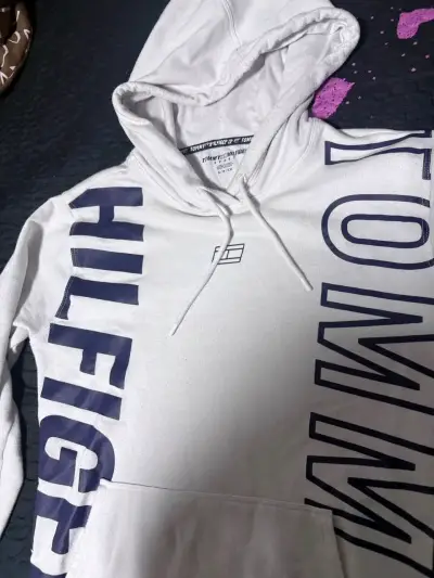 Polerón con capucha Tommy Hilfiger blanco - miniatura 2