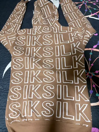 Polerón con capucha marrón SikSilk estampado - miniatura 2