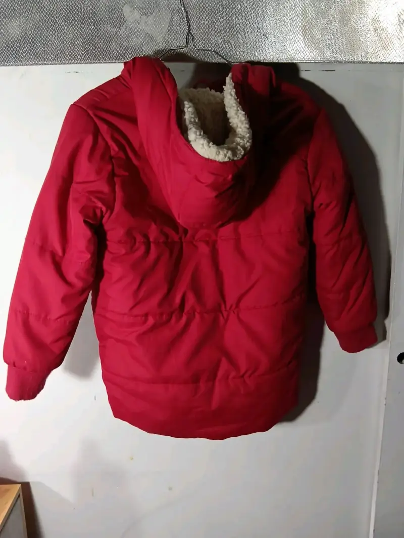 Chaqueta roja para niño con forro polar - 2