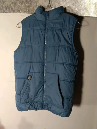 Parka sin mangas de color azul para niño - miniatura 1