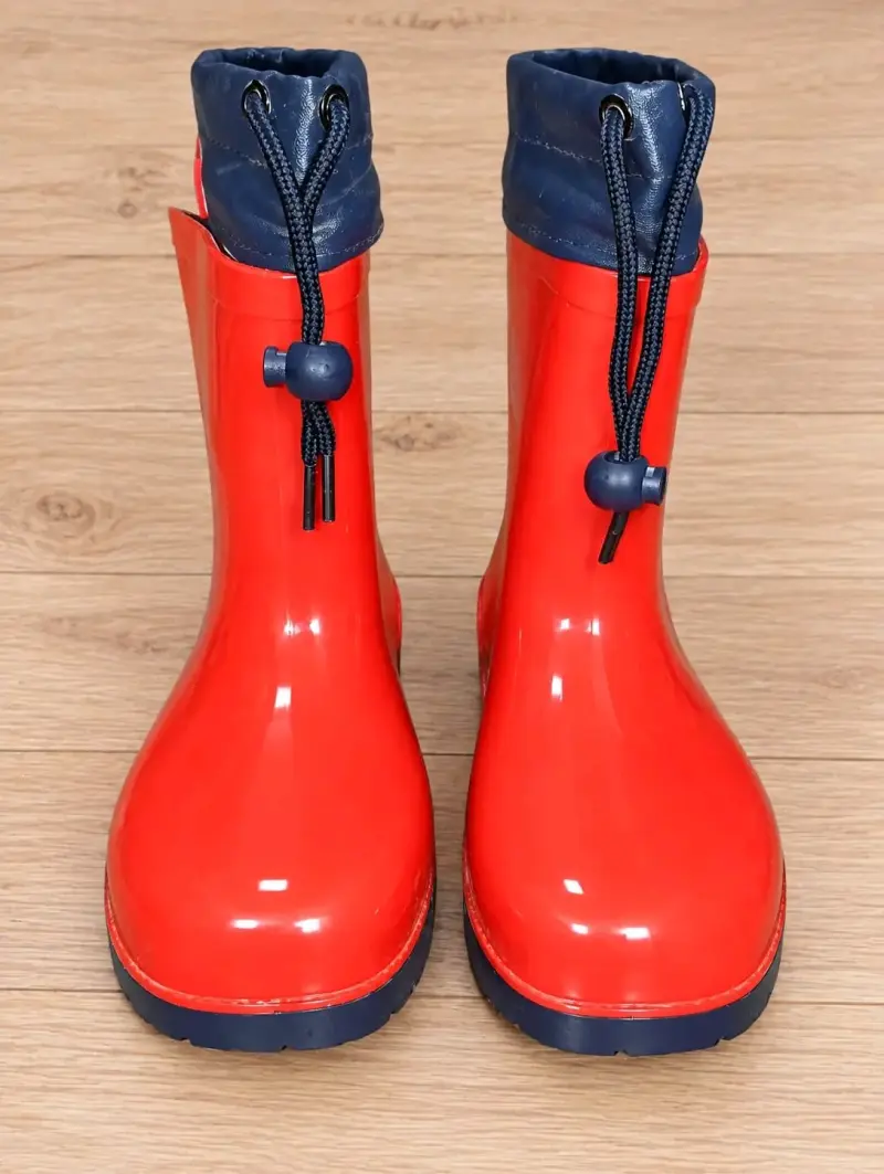 Botas de lluvia rojas para niños Tribu - 1